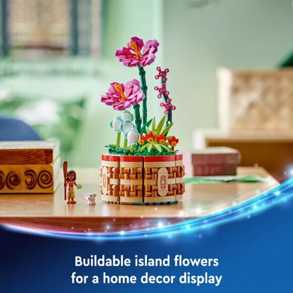 NEW Lego Disney Moana Flowerpot Orchid Flower Home Decor Building Set with Doll - Picture 5 of 16